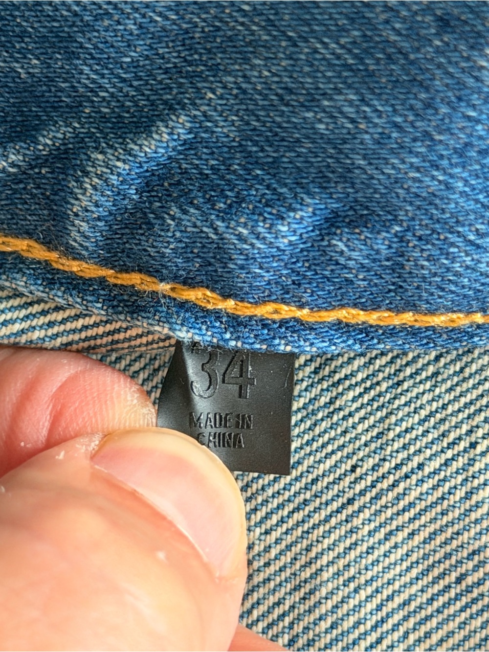 Authentic Fear of god Essentials Men's Light Blue Slim Straight Jeans - Picture 6 of 8